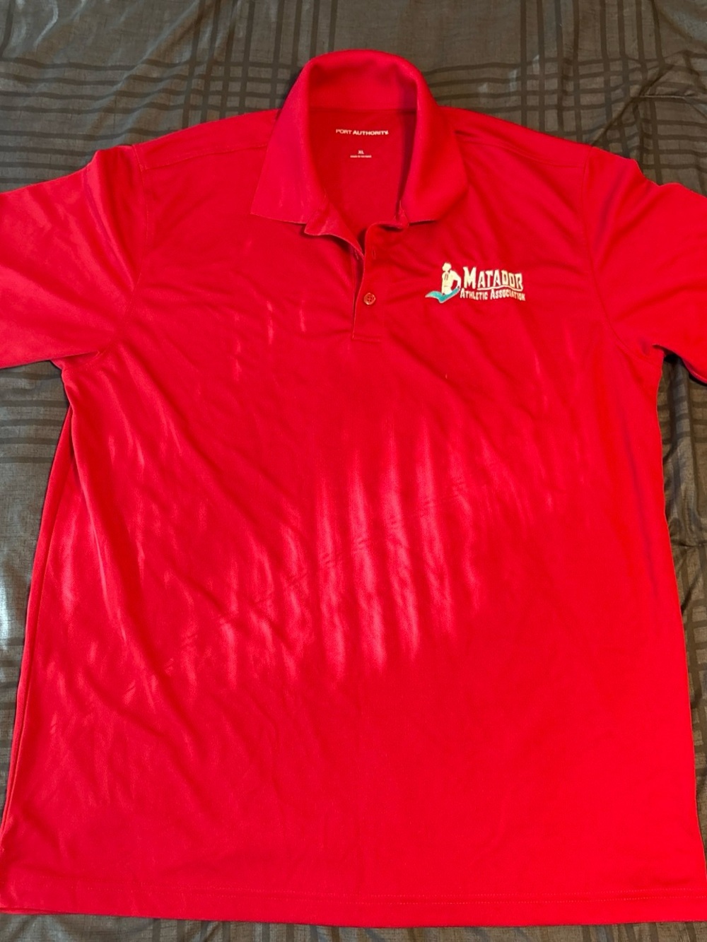 Port Authority Red Matador Logo Polo